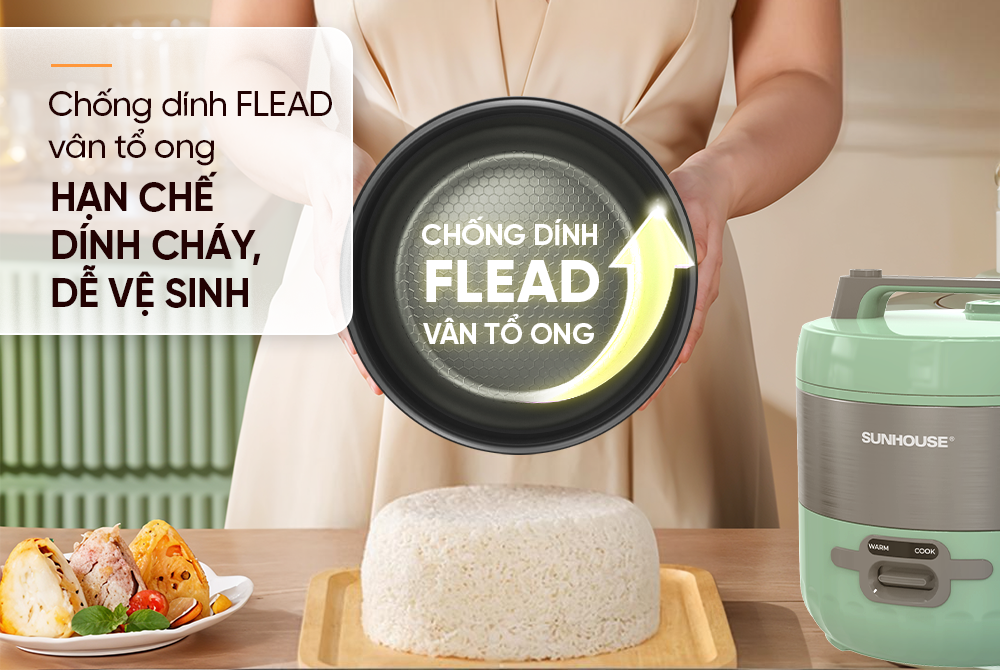 Nồi cơm điện 1.8L SUNHOUSE SHD8604