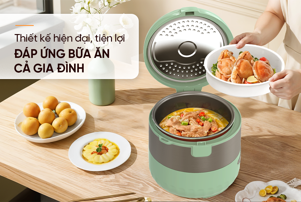 Nồi cơm điện 1.8L SUNHOUSE SHD8604