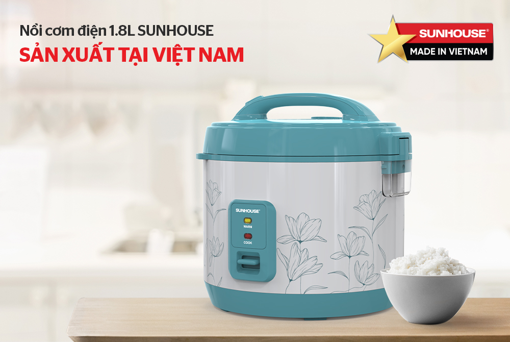Nồi cơm điện 1.8L SUNHOUSE SHD8605