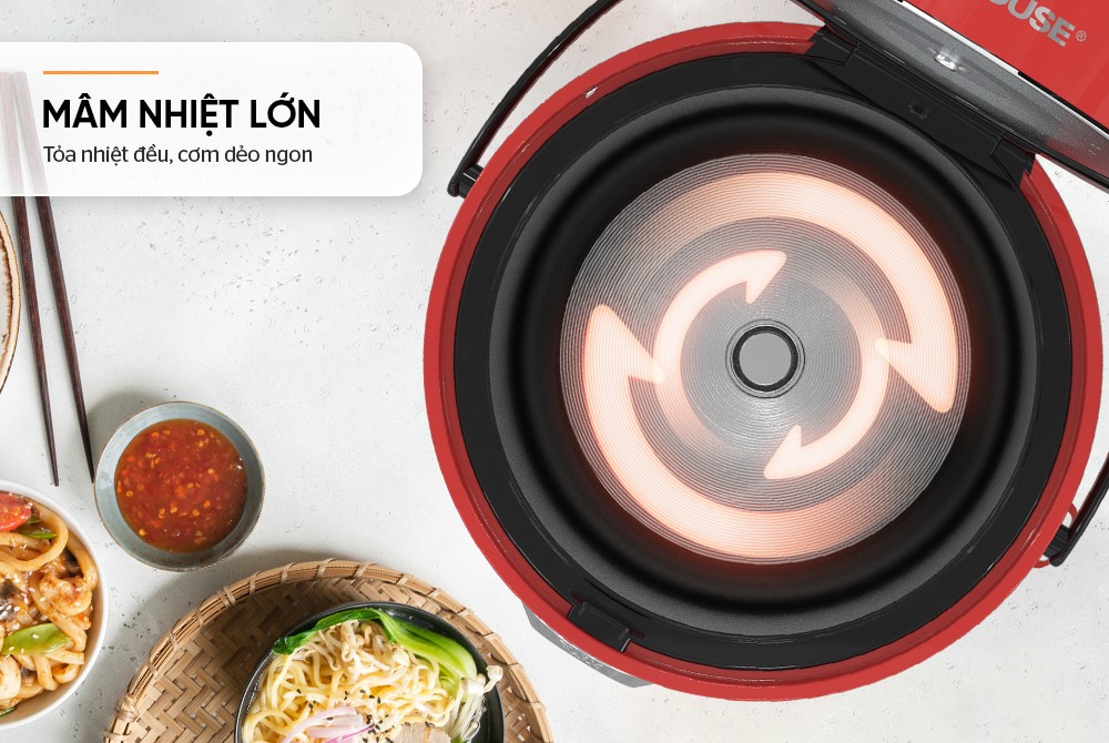Nồi cơm điện 1.8L SUNHOUSE SHD8608