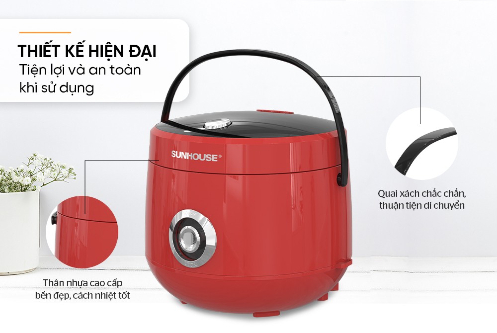 Nồi cơm điện 1.8L SUNHOUSE SHD8608