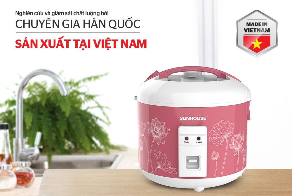 Nồi cơm điện 1.8L SUNHOUSE SHD8609
