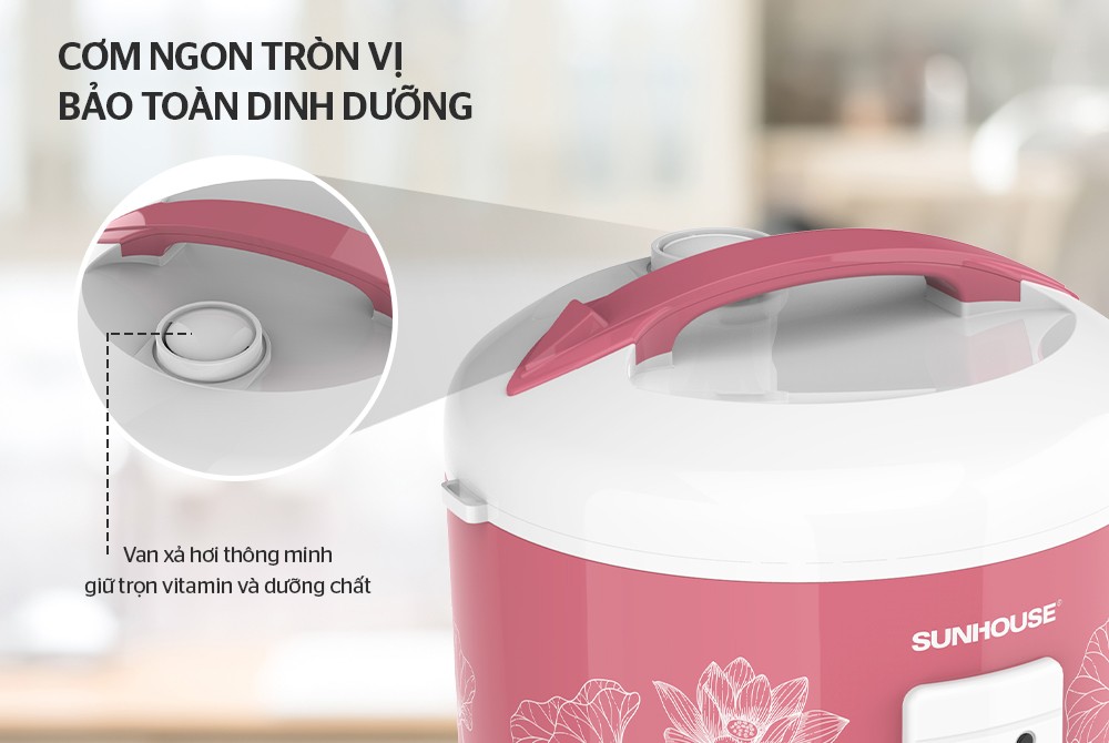 Nồi cơm điện 1.8L SUNHOUSE SHD8609