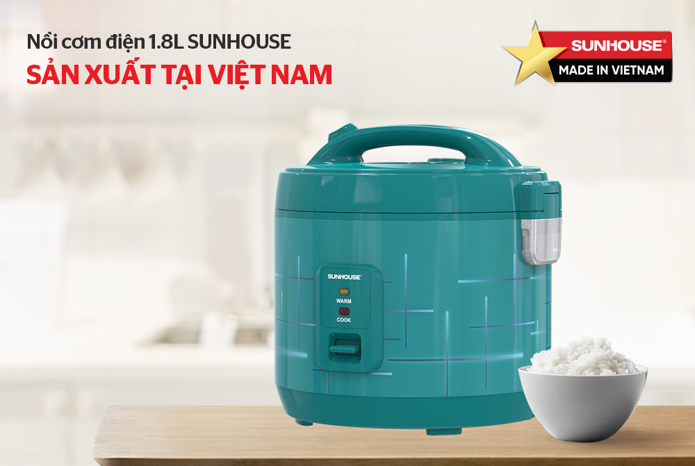 Nồi cơm điện 1.8L SUNHOUSE SHD8610