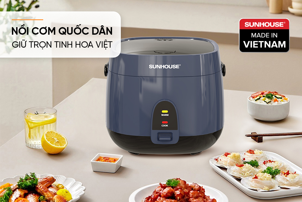 Nồi cơm điện 1.8L SUNHOUSE SHD8611N
