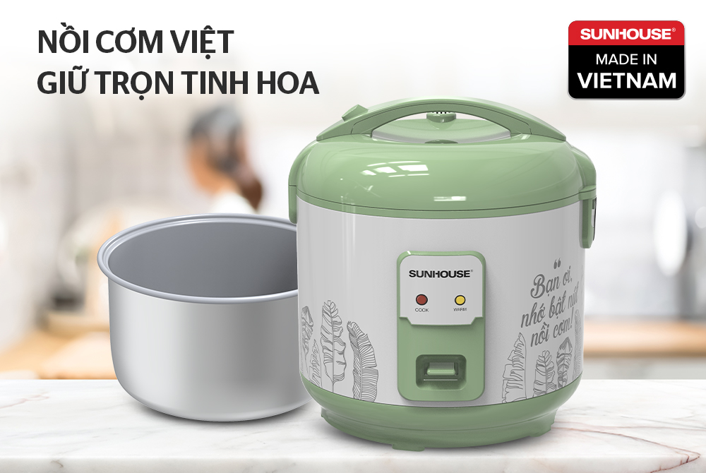 Nồi cơm điện 1.8L SUNHOUSE SHD8621