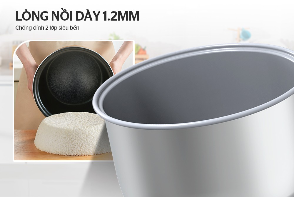 Nồi cơm điện 1.8L SUNHOUSE SHD8621