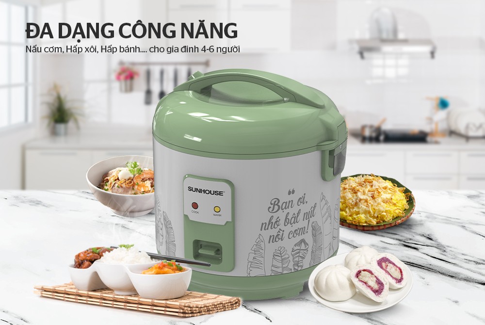 Nồi cơm điện 1.8L SUNHOUSE SHD8621