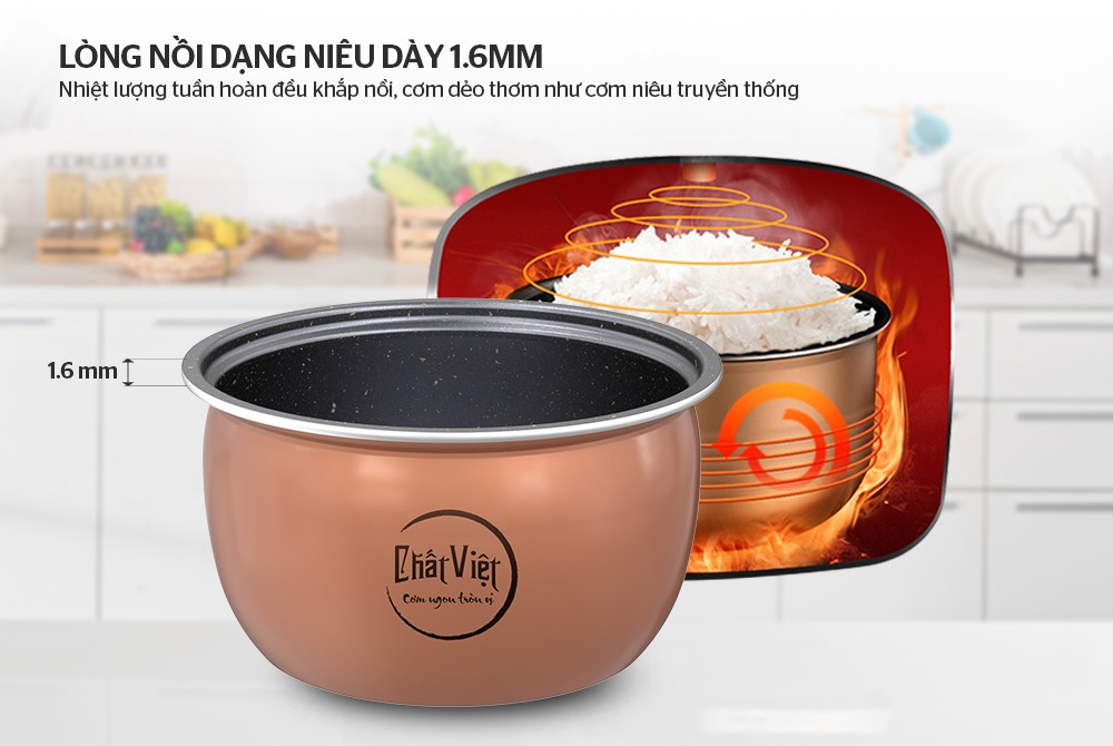 Nồi cơm điện 1.8L SUNHOUSE SHD8627