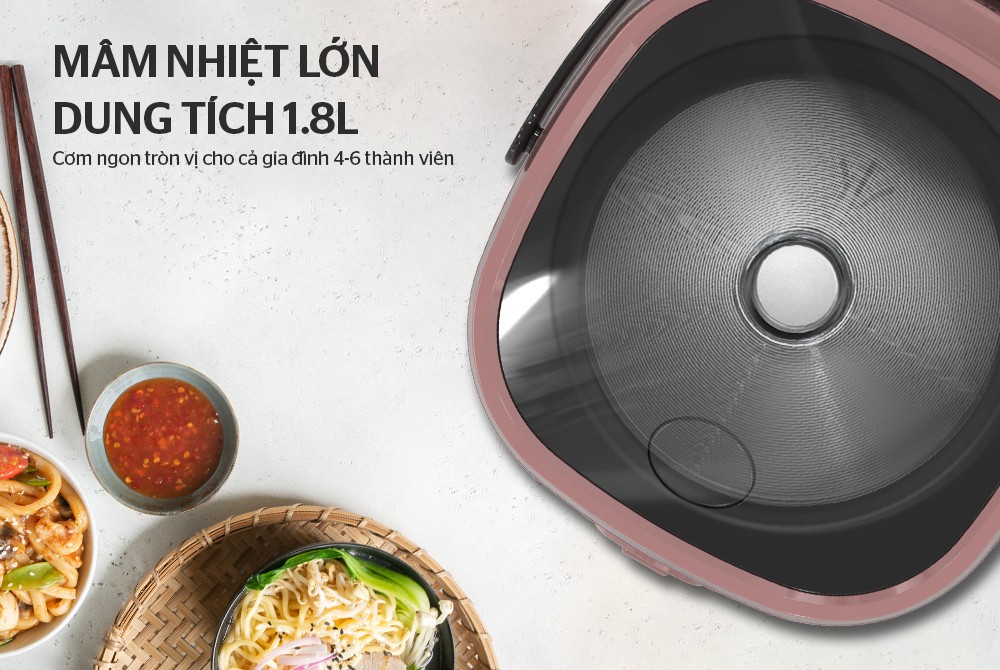 Nồi cơm điện 1.8L SUNHOUSE SHD8627