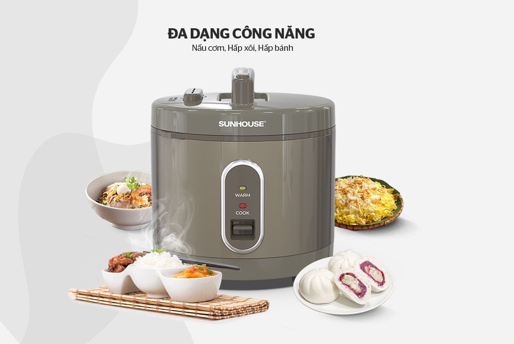 Nồi cơm điện 1.8L SUNHOUSE SHD8631