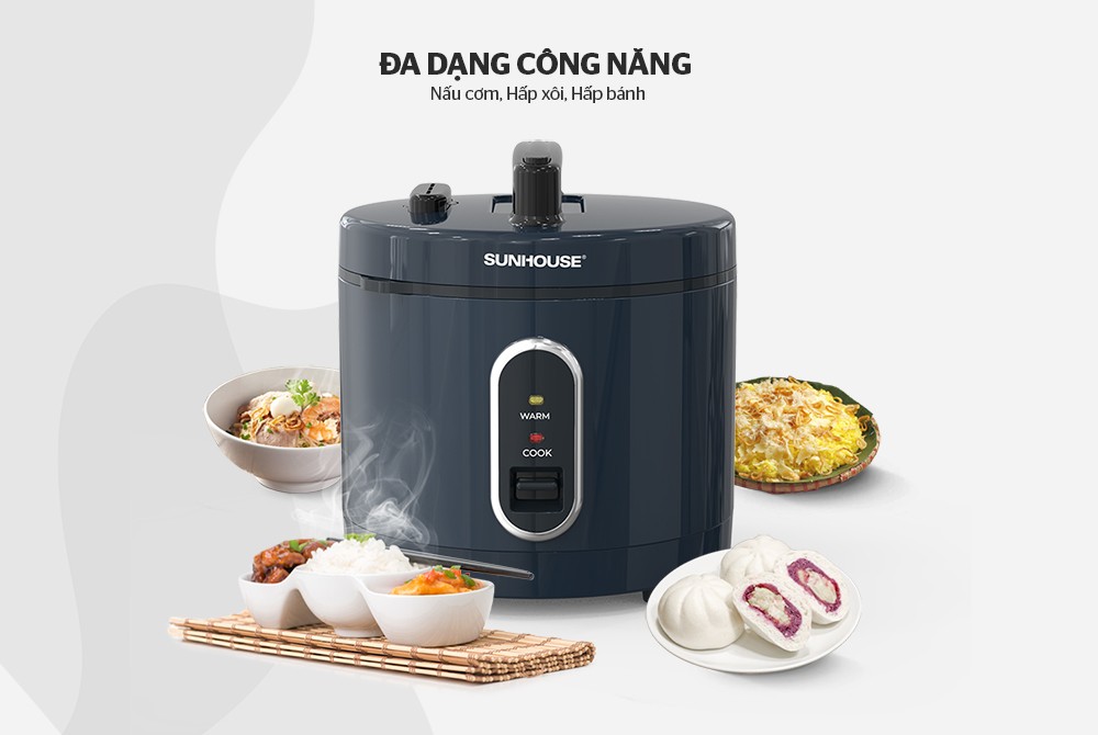 Nồi cơm điện 1.8L SUNHOUSE SHD8632