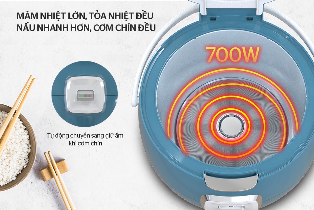 Nồi cơm điện 1.8L SUNHOUSE SHD8662