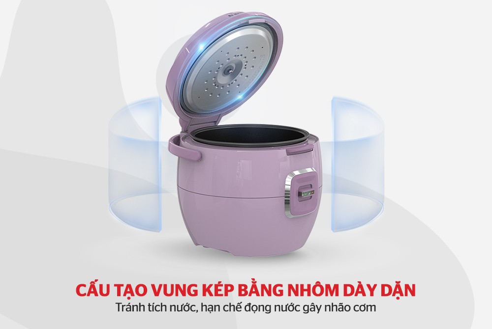 Nồi cơm điện 1.8L SUNHOUSE SHD8663V