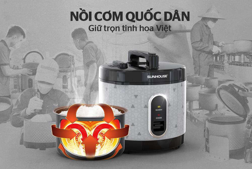 Nồi cơm điện 3L SUNHOUSE SHD8305