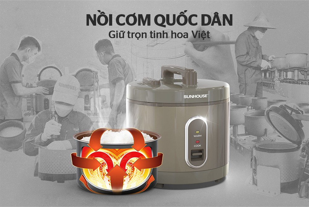 Nồi cơm điện 3L SUNHOUSE SHD8308