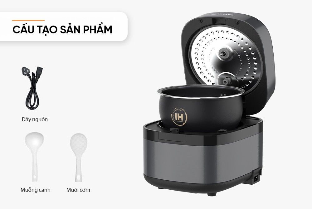 Nồi cơm điện cao tần 1.5L SUNHOUSE SHD8827