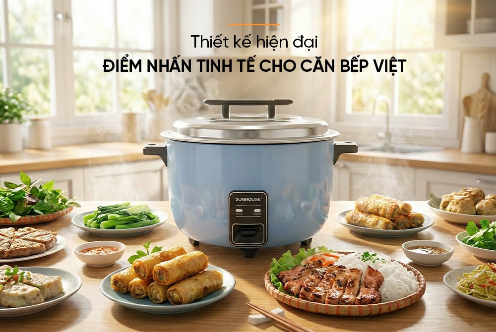 Nồi cơm điện nắp rời 10L SUNHOUSE SHD8166