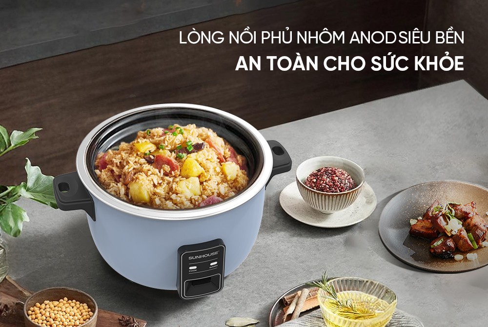 Nồi cơm điện nắp rời 10L SUNHOUSE SHD8166