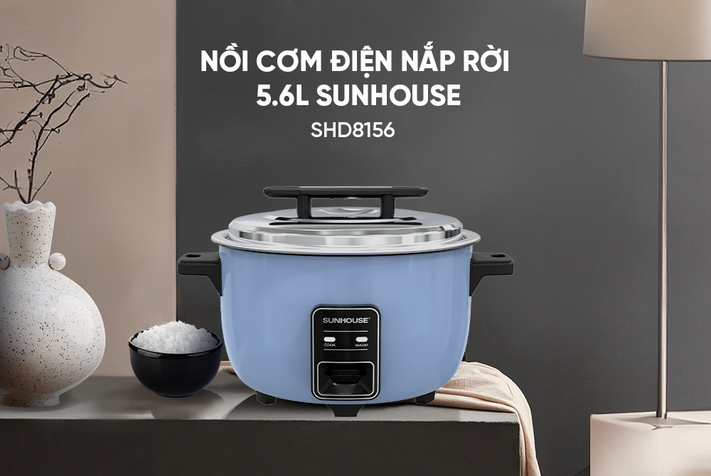 Nồi cơm điện nắp rời 5.6L SUNHOUSE SHD8156