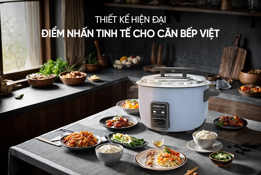 Nồi cơm điện nắp rời 5.6L SUNHOUSE SHD8156