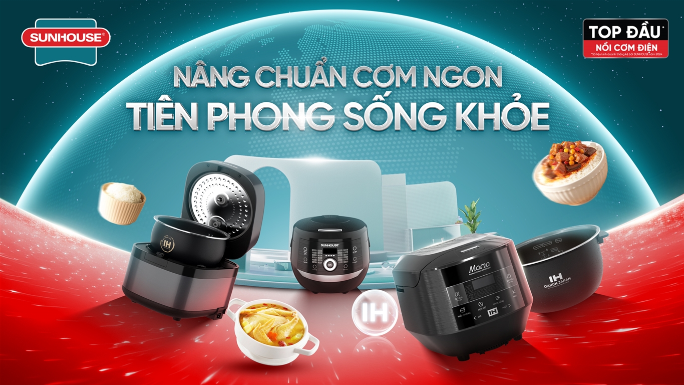 Nồi cơm điện tử 1.2L Happytime HTD8810