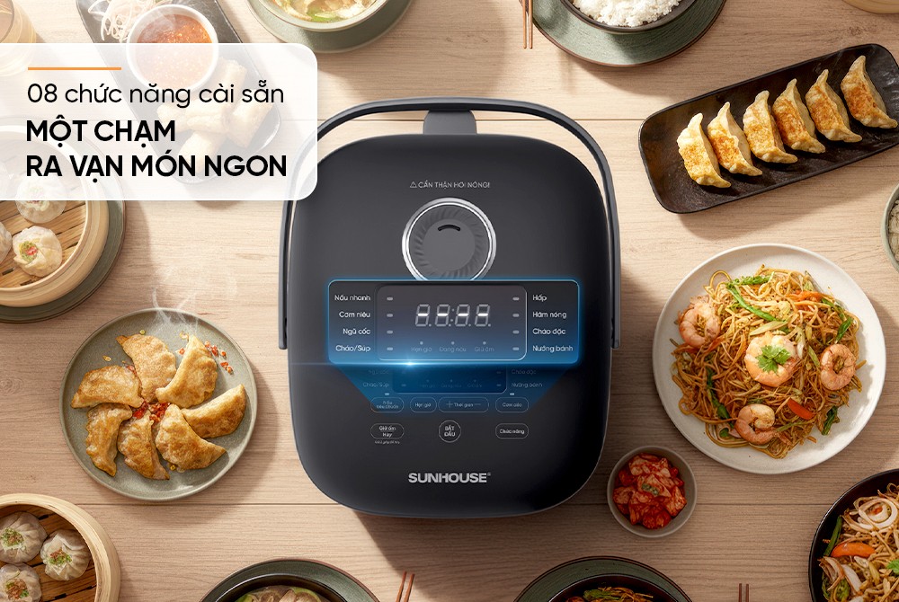 Nồi cơm điện tử 1,8L SUNHOUSE SHD8923