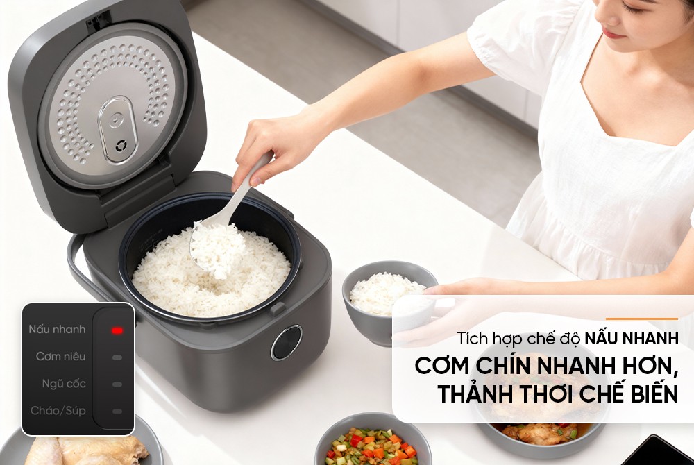 Nồi cơm điện tử 1,8L SUNHOUSE SHD8923