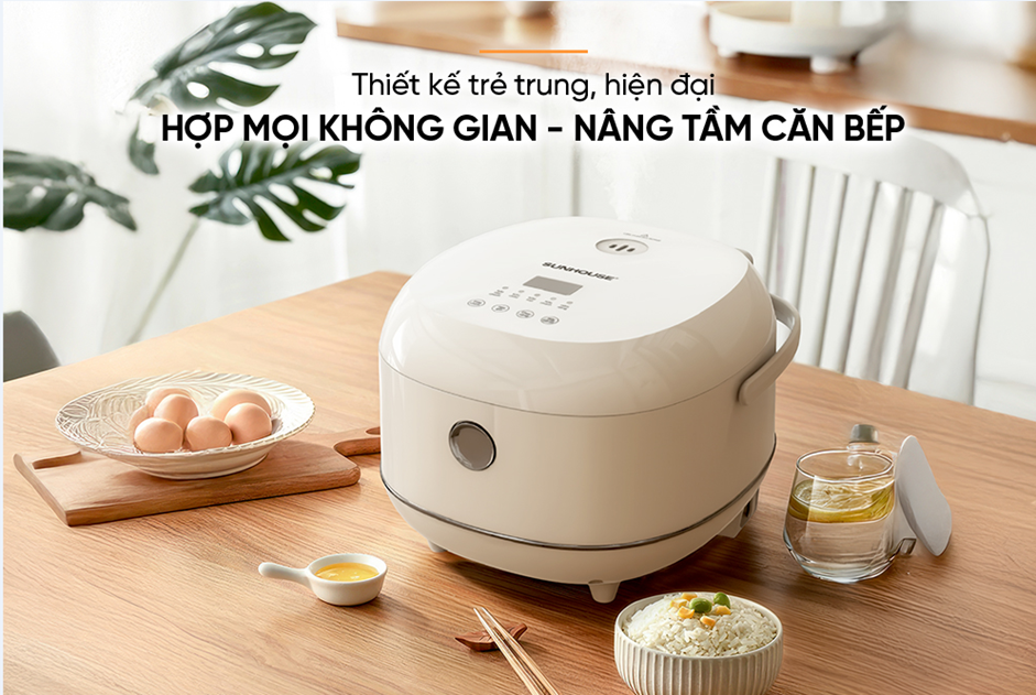 Nồi cơm điện tử 1L SUNHOUSE SHD8803