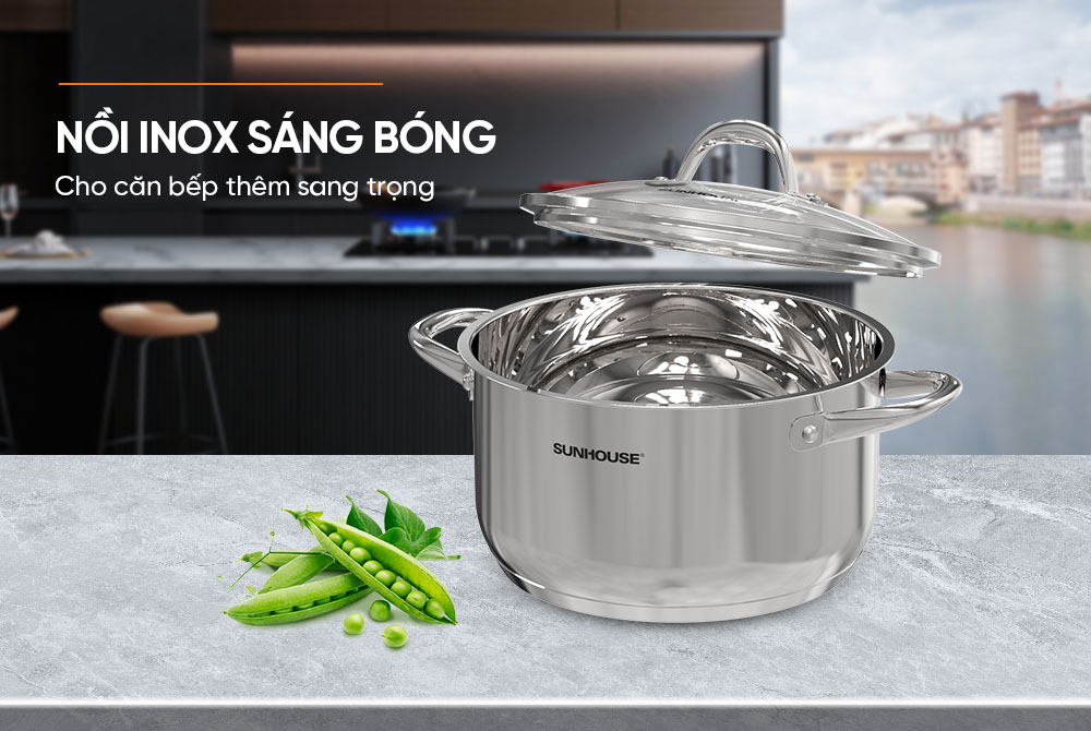 Nồi inox 3 đáy SUNHOUSE SHG301-16