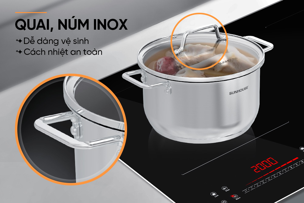 Nồi inox 304 SUNHOUSE MAMA SHG602 -20