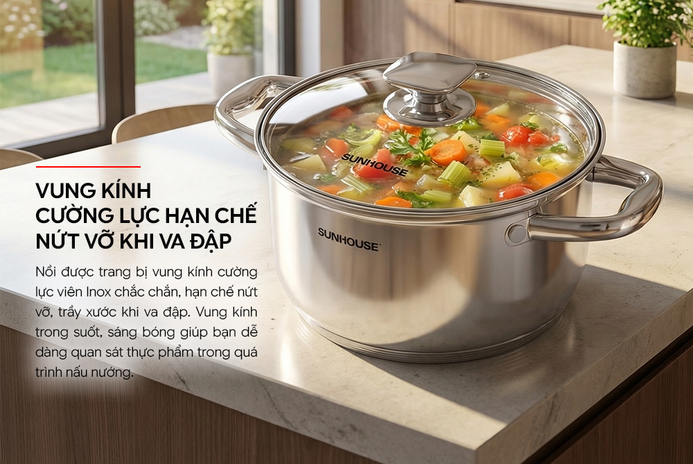 Nồi inox 5 đáy SUNHOUSE SHG799-24