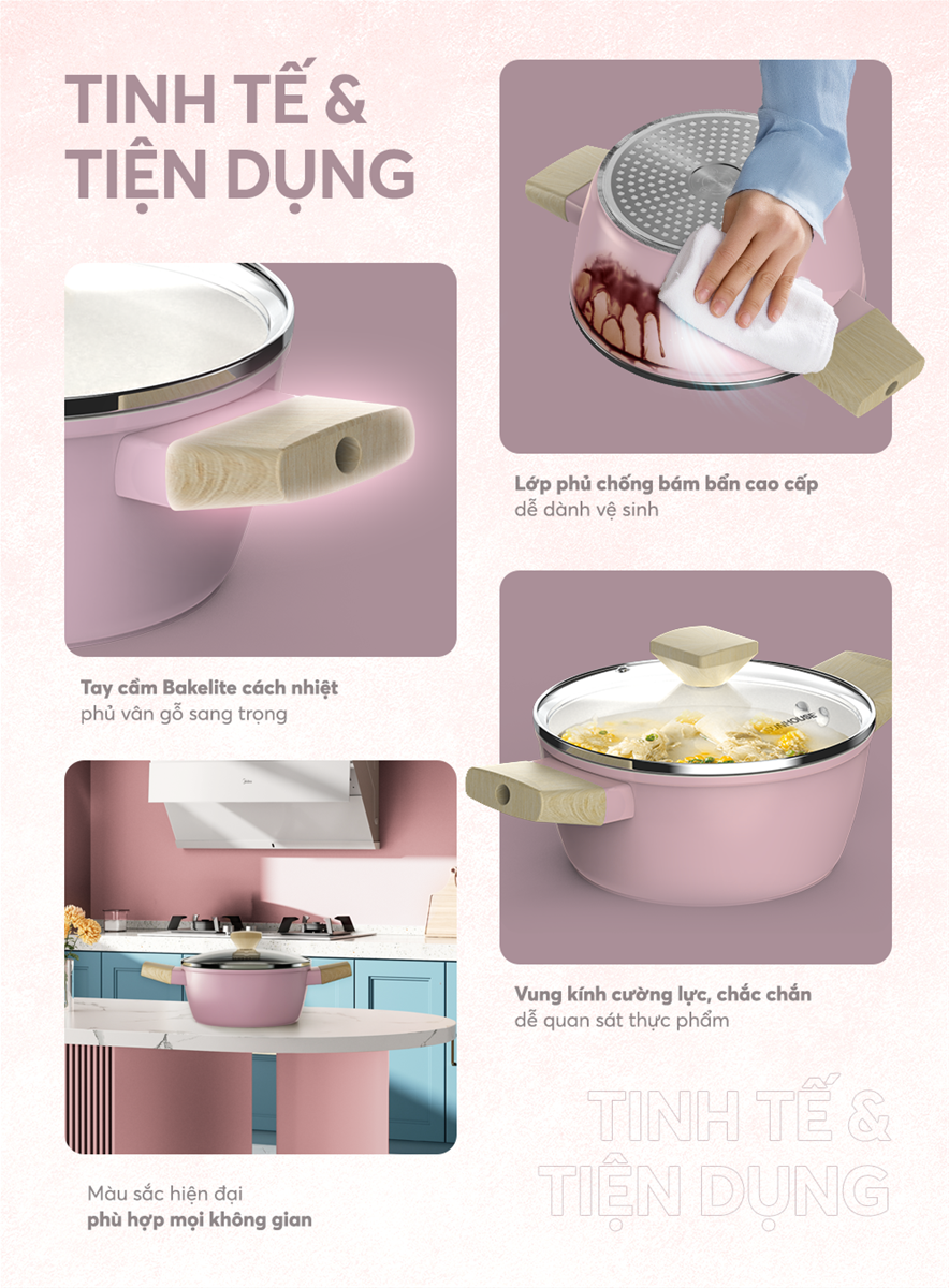 Nồi phủ sứ Nano đáy từ SUNHOUSE Healthy SHG7979MP-20