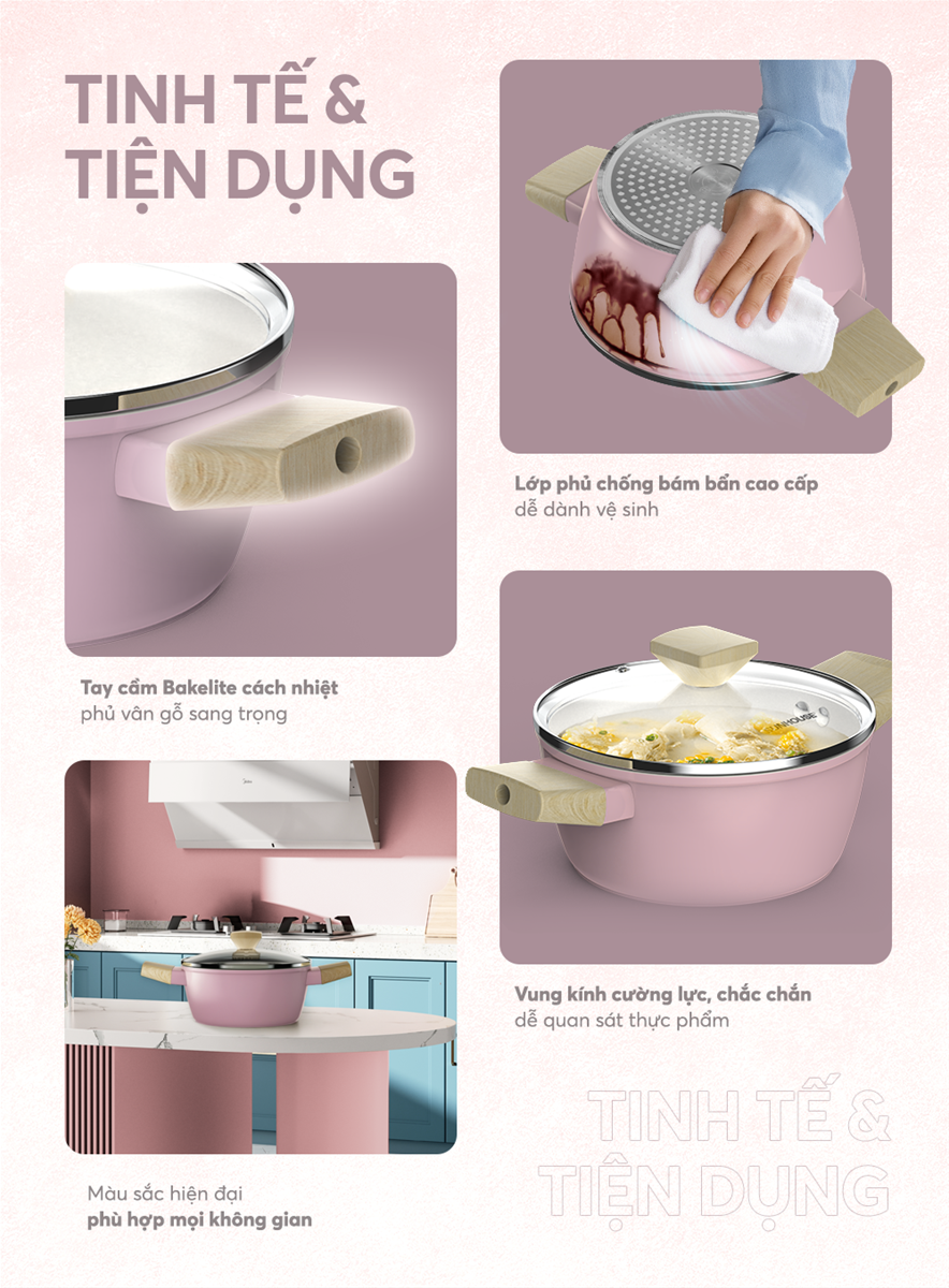 Nồi phủ sứ Nano đáy từ SUNHOUSE Healthy SHG7979MP-24
