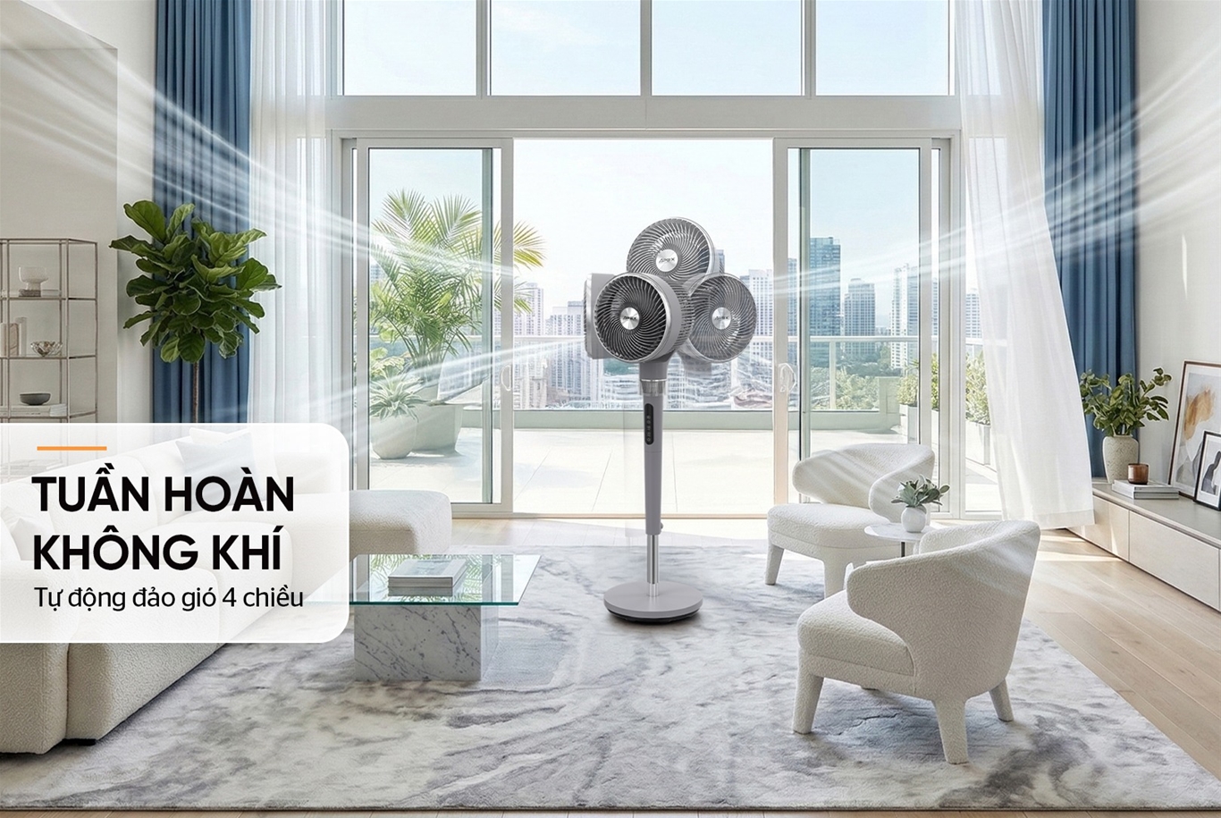 Quạt đứng tuần hoàn không khí SUNHOUSE APEX APF7324G