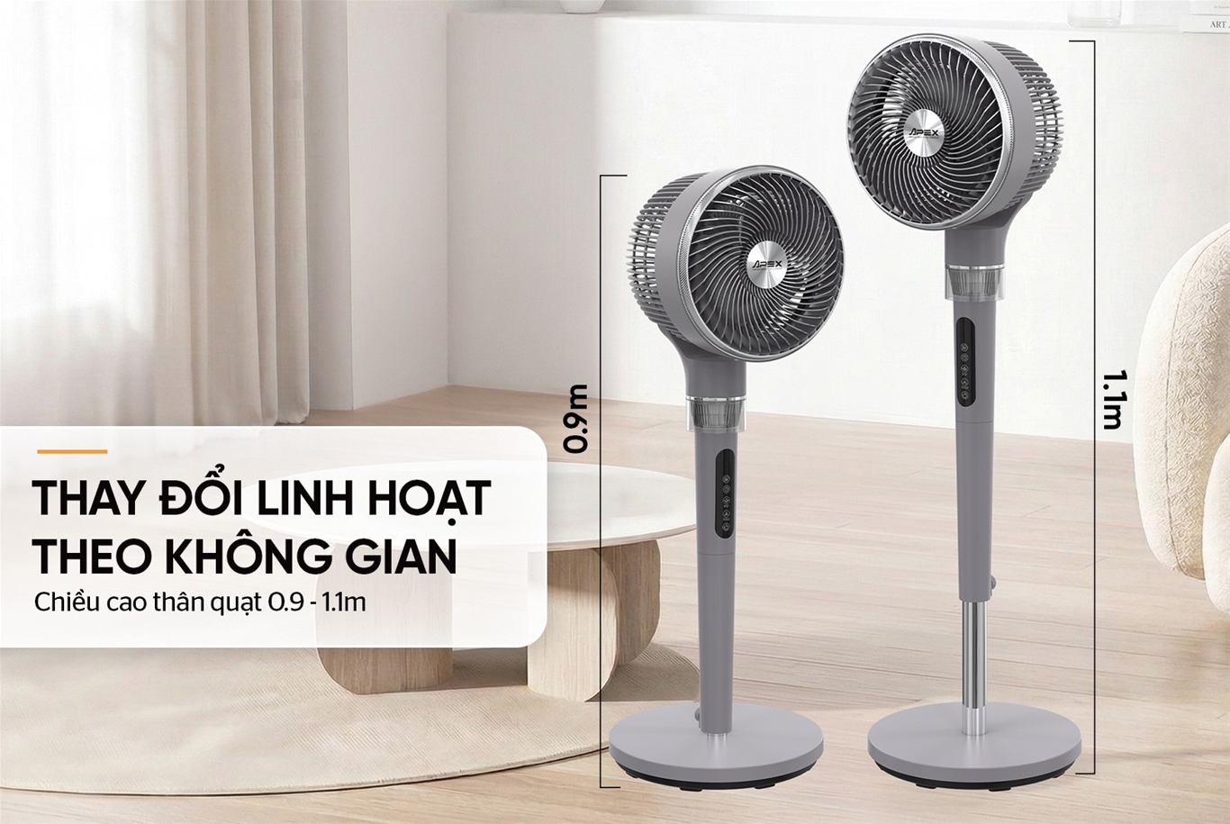 Quạt đứng tuần hoàn không khí SUNHOUSE APEX APF7324G