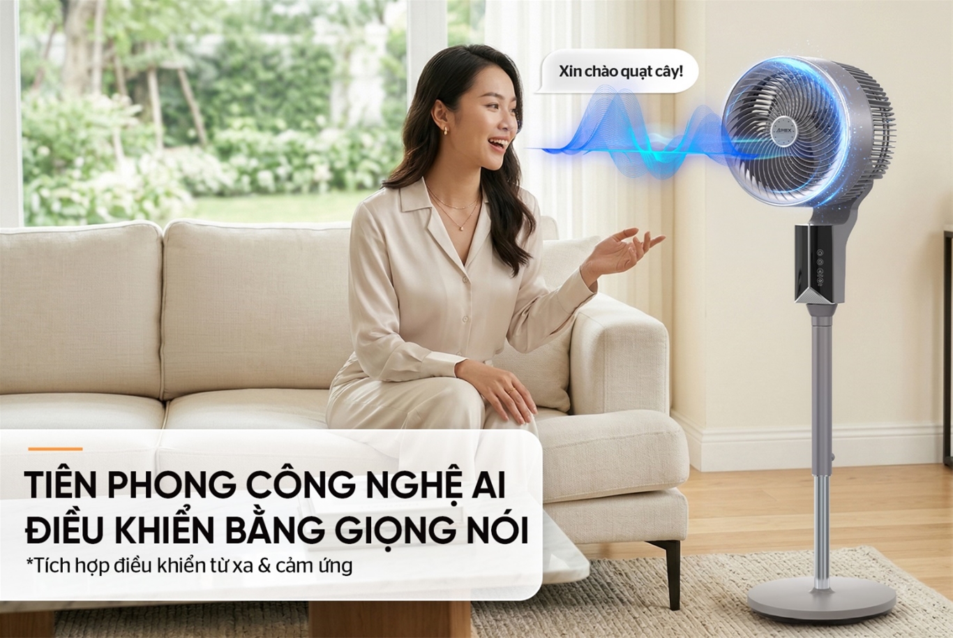 Quạt đứng tuần hoàn thông minh SUNHOUSE APEX APF7325GV