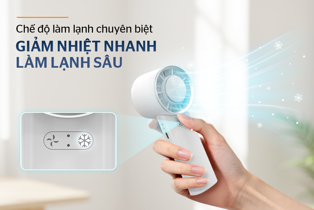 Quạt sạc mini cầm tay SUNHOUSE SHD7113