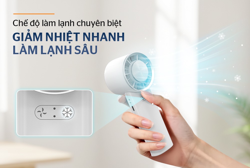 Quạt sạc mini cầm tay SUNHOUSE SHD7113