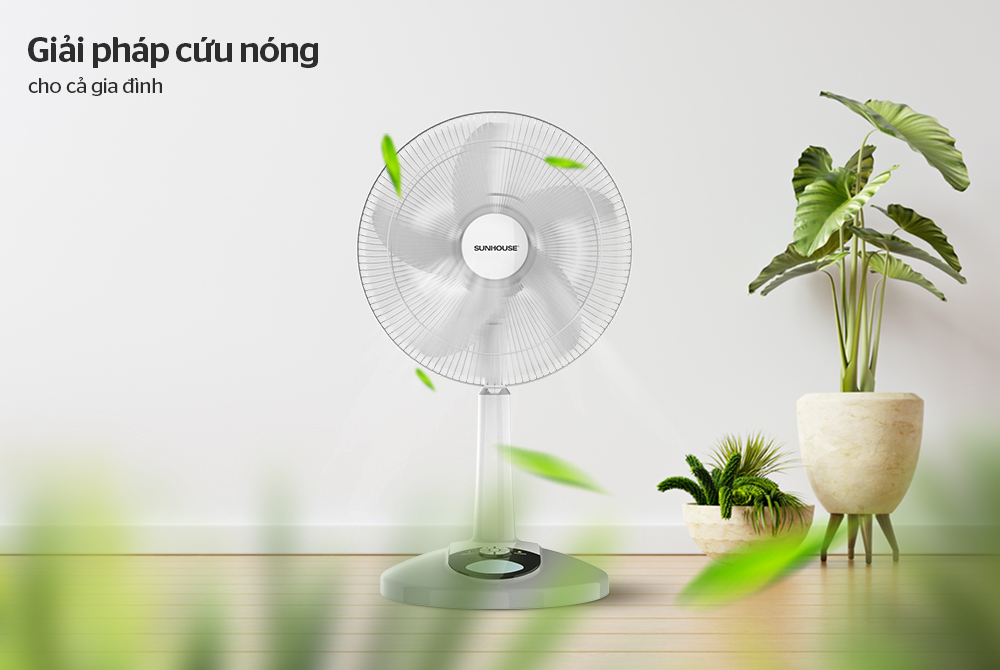 Quạt sạc SUNHOUSE SHD7228 CHÍNH HÃNG