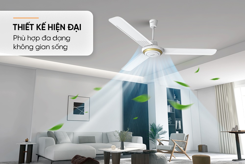 Quạt trần 3 cánh SUNHOUSE SHD7659G