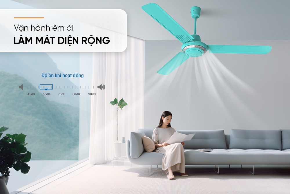 Quạt trần 3 cánh SUNHOUSE SHD7659GR