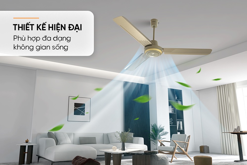 Quạt trần 3 cánh SUNHOUSE SHD7659GY