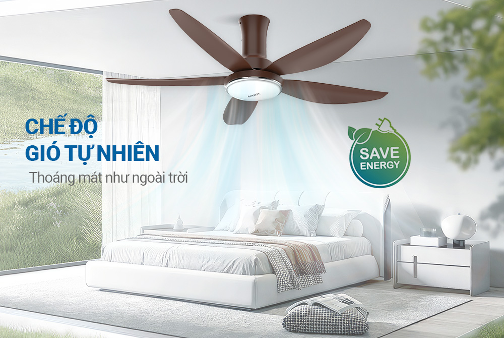 Quạt trần 5 cánh có đèn SUNHOUSE APEX APF7676B