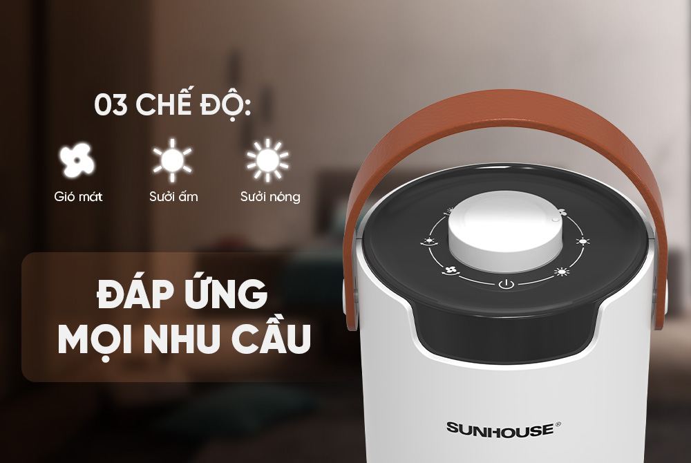 Sưởi điện ceramic SUNHOUSE SHD7060W