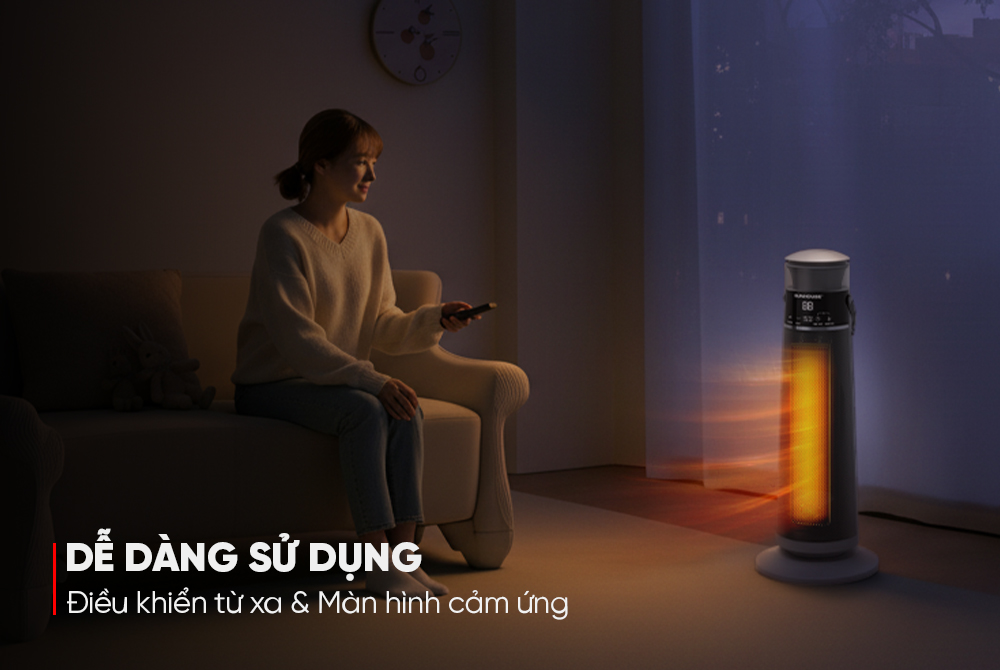 Sưởi điện ceramic SUNHOUSE SHD7061