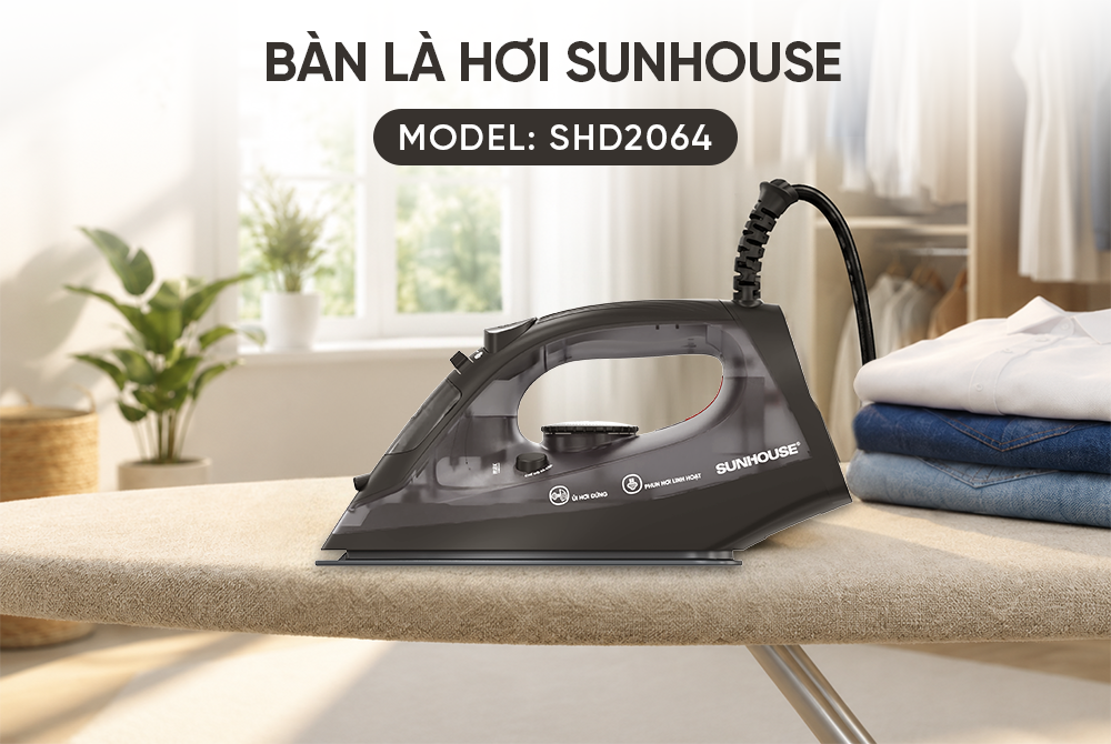 Bàn là hơi nước SUNHOUSE SHD2064