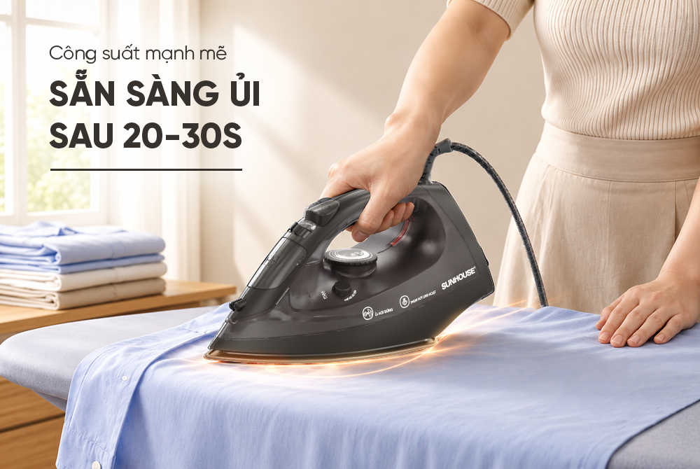 Bàn là hơi nước SUNHOUSE SHD2064