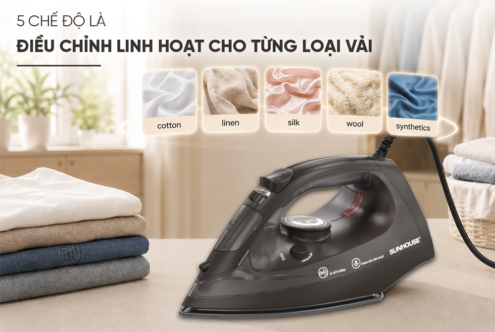 Bàn là hơi nước SUNHOUSE SHD2064