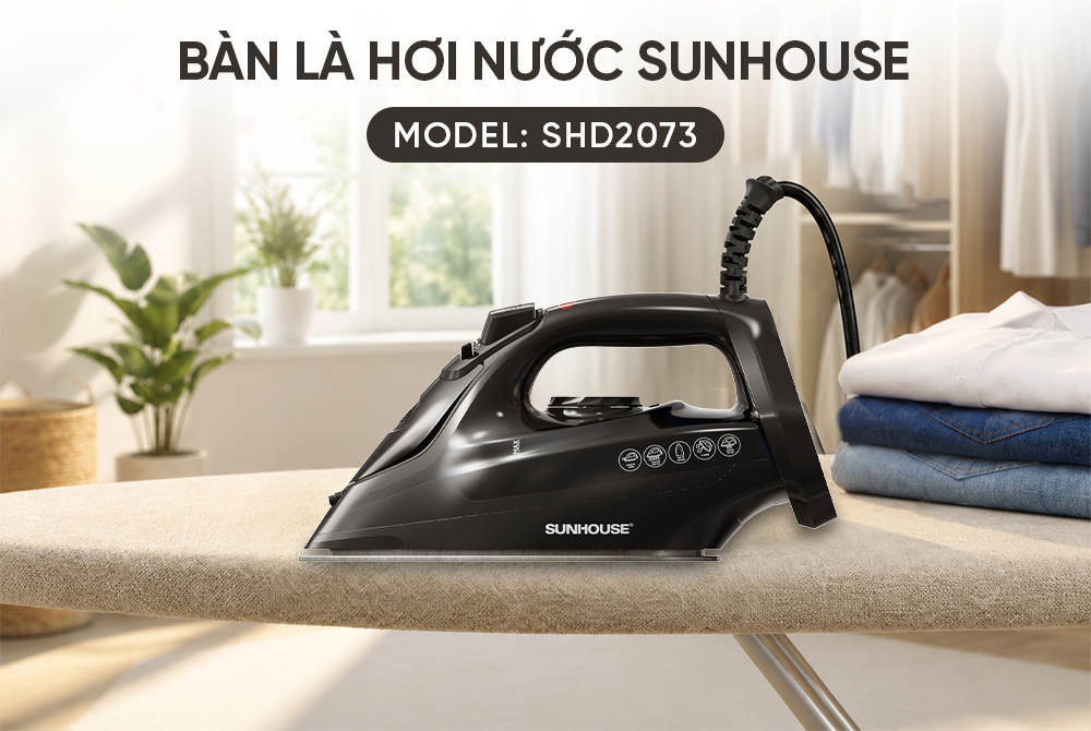 Bàn là hơi nước SUNHOUSE SHD2073